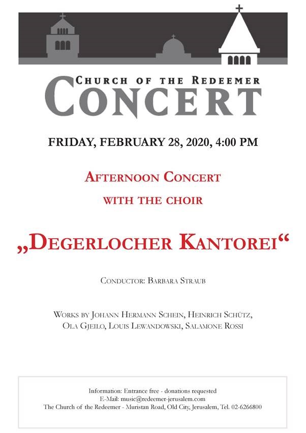Concerto della Chiesa del Redentore "Degerlocher Kantorei"